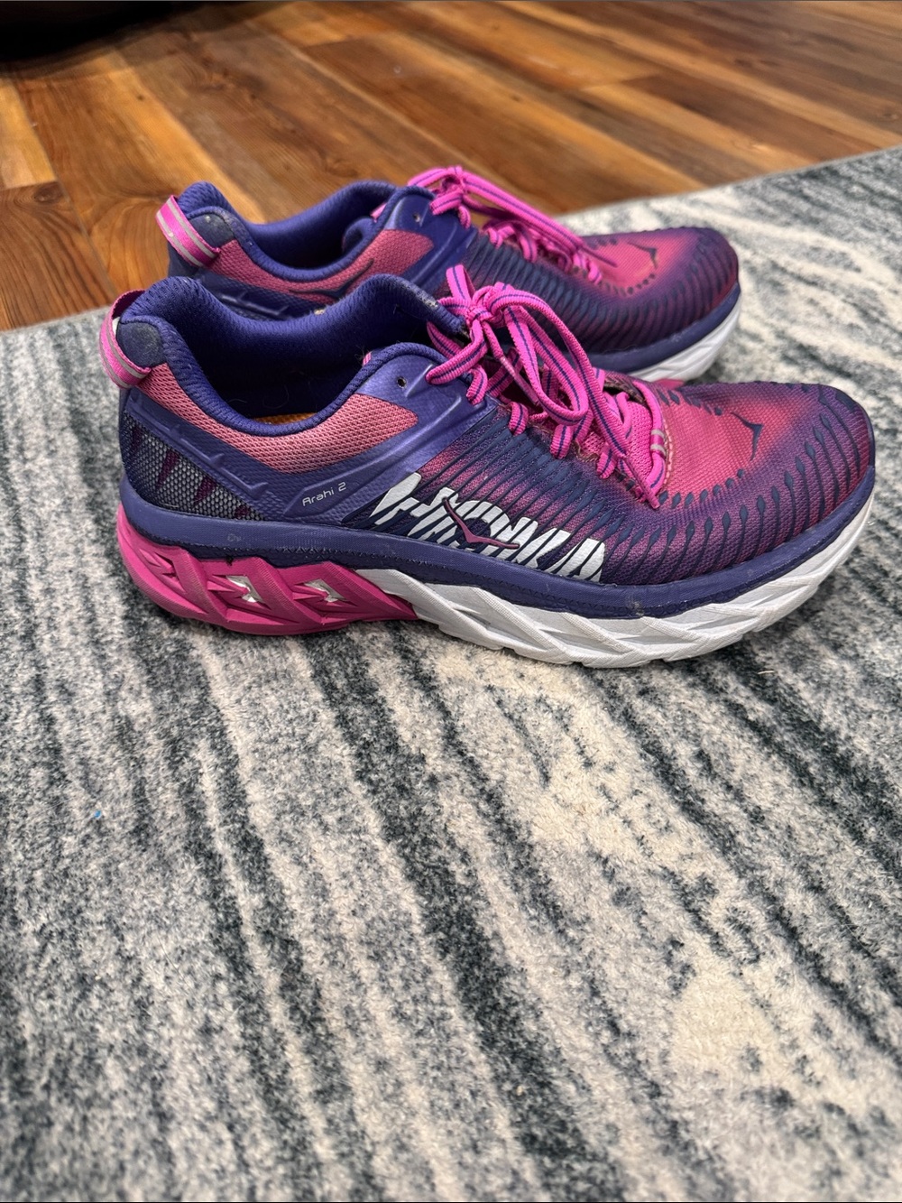 Hoka Women's Purple and Pink Road Running Shoes